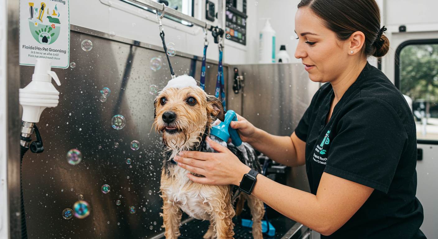 Dog washing mobile Orlando