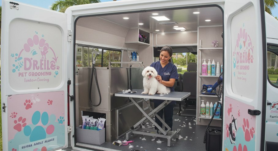 Mobile Pet Grooming Van Orlando